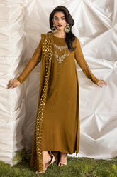 3-PC Embroidered Chiffon Suit CMA-5-046A