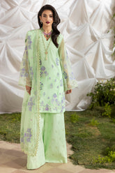 3-PC Embroidered Rajo-Net Suit CMA-5-193