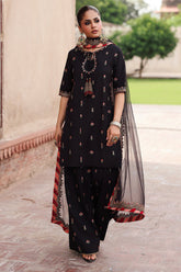3-PC Embroidered Raw-Silk Suit CMA-5-069