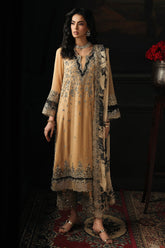 3 Pc Embroidered Dyed Chiffon CA26-06 PSOK