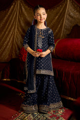 3-PC Embroidered Chiffon Suit CKP-5-183