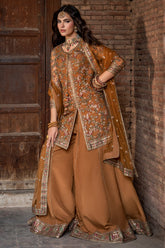 3-PC Embroidered Raw Silk CMA-6-439