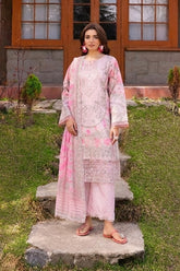 3-PC Stitched Embroidered Lawn Collection CRB6-12P