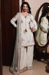 3-PC Embroidered Raw-Silk Suit CMA-5-097