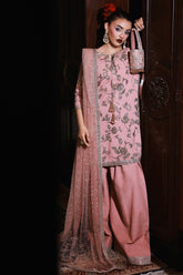 3-PC Embroidered Raw-Silk Suit CMA-5-112