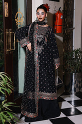 3-PC Embroidered Raw-Silk Suit CMA-5-136A
