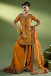 3-PC Embroidered Raw-Silk Suit CMA-6-260