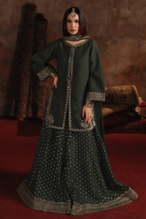 3-PC Embroidered Raw-Silk Suit CMA-5-168