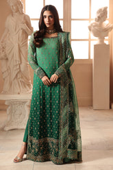 3-PC Stitched Embroidered Luxury Chiffon DJW6-03 PSOK
