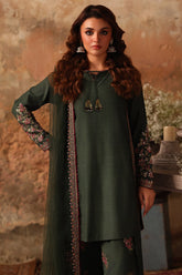3-PC Embroidered Raw-Silk Suit CMA-5-079