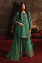 3-PC Embroidered Raw-Silk Suit CMA-5-171