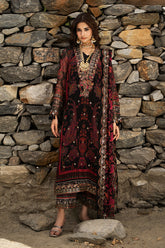 3-PC Unstitched Embroidered Chiffon Collection VSLW6-16 PSOK