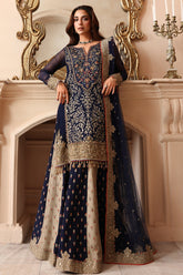 3-PC Stitched Embroidered Luxury Chiffon DJW6-02 PSOK