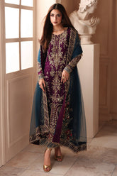 3-PC Stitched Embroidered Luxury Chiffon DJW6-01 PSOK