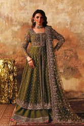 3-PC Embroidered Net Pishwas Suit stm-5-03