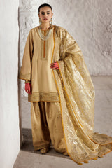 3-PC Embroidered Raw-Silk Suit CMA-5-016
