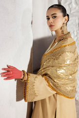 3-PC Embroidered Raw-Silk Suit CMA-5-016