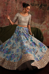 3-PC Embroidered Raw-Silk Suit CMA-5-04