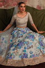 3-PC Embroidered Raw-Silk Suit CMA-5-04