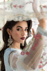 3-PC Embroidered Rajo-Net Suit CMA-5-191