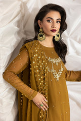 3-PC Embroidered Chiffon Suit CMA-5-046A