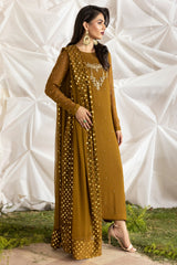 3-PC Embroidered Chiffon Suit CMA-5-046A