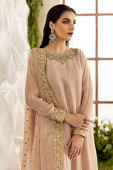 3-PC Embroidered Chiffon Suit CMA-5-099