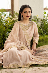 3-PC Embroidered Chiffon Suit CMA-5-099