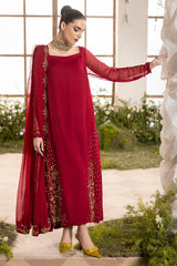 3-PC Embroidered Chiffon Suit CMA-5-047A