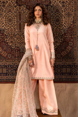 3-PC Embroidered Raw-Silk Suit CMA-5-042