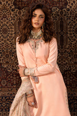 3-PC Embroidered Raw-Silk Suit CMA-5-042