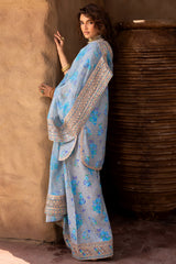 3-PC Embroidered Raw-Silk Suit CMA-5-072