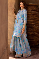 3-PC Embroidered Raw-Silk Suit CMA-5-072
