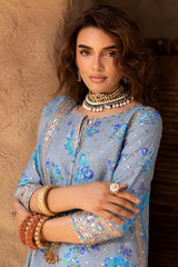 3-PC Embroidered Raw-Silk Suit CMA-5-072