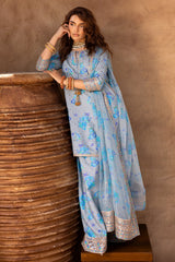 3-PC Embroidered Raw-Silk Suit CMA-5-072
