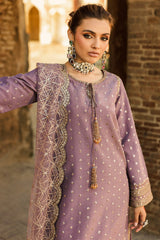 3-PC Embroidered Raw-Silk Suit CMA-5-02