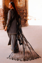 3-PC Embroidered Chiffon Suit CMA-5-133