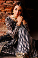 3-PC Embroidered Chiffon Suit CMA-5-133