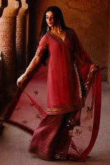 3-PC Embroidered Chiffon Suit CMA-5-134A