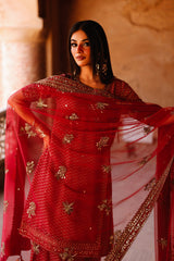 3-PC Embroidered Chiffon Suit CMA-5-134A