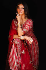 3-PC Embroidered Chiffon Suit CMA-5-134A