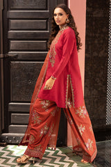 3-PC Embroidered Raw-Silk Suit CMA-5-141