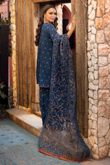 3-PC Embroidered Raw-Silk Suit CMA-5-136