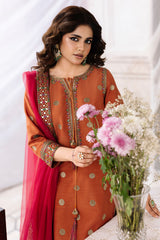 3-PC Embroidered Raw-Silk CMA-6-358