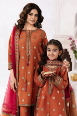 3-PC Embroidered Raw-Silk CMA-6-358