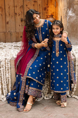 3-PC Embroidered Raw-Silk CMA-6-323
