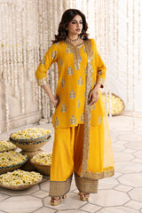 3-PC Embroidered Raw-Silk Suit  CMA-6-339