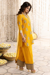 3-PC Embroidered Raw-Silk Suit  CMA-6-341
