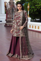 3-PC Embroidered Raw-Silk Suit CMA-5-160