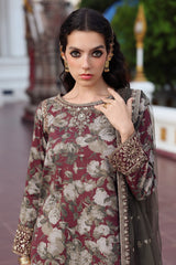 3-PC Embroidered Raw-Silk Suit CMA-5-160